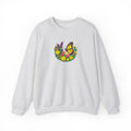 Butterfly Floral Crewneck Sweatshirt —Embroidery  Yellow Monarch Flower Wreath