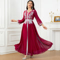 Large Embroidered Muslim Robe Elegant Dress