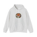Embroidery Floral Fox Hoodie — Colorful Watercolor Animal Graphic Sweatshirt