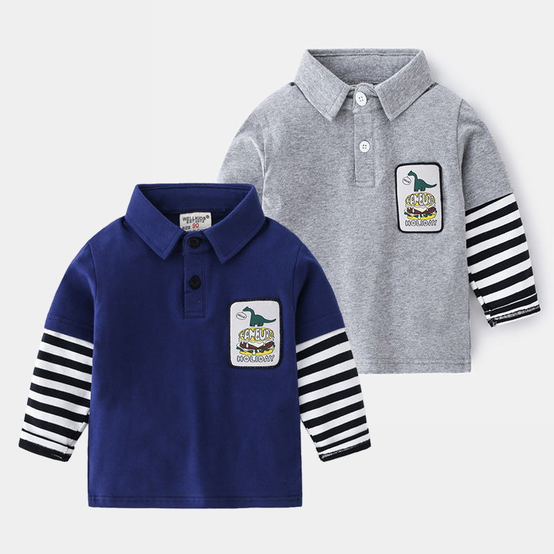 Long Sleeve T-Shirt  Cartoon Long Sleeve Tee Trendy Baby Clothes
