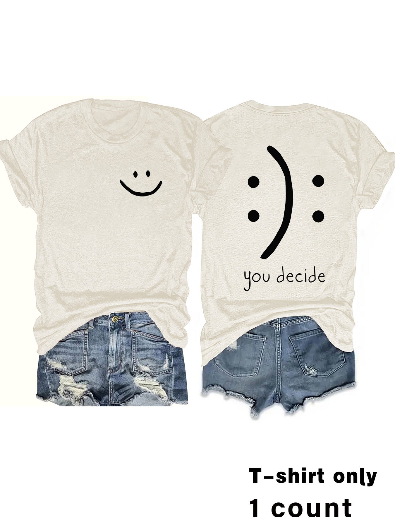 T-shirts with joy and You Decide