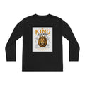 Jugend Langarm-T-Shirt — „Königsenergie“-Löwenmotiv