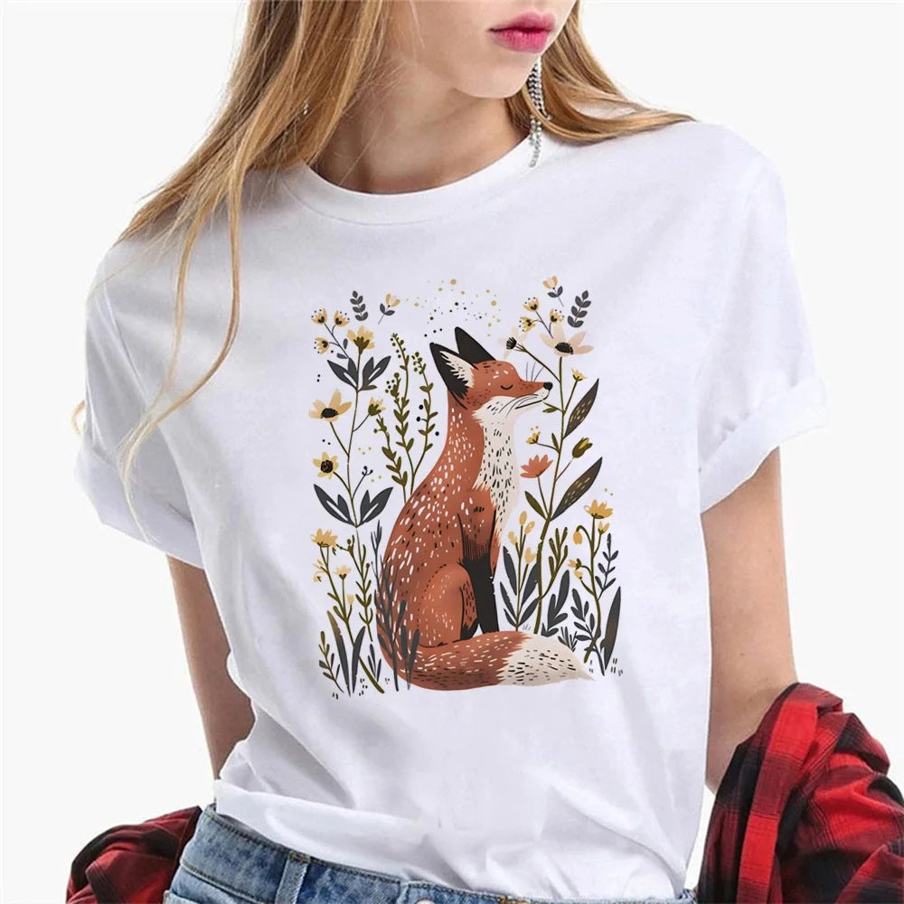 Women's T-shirts Graphic Designer T-shirts Girls Harajuku Cl