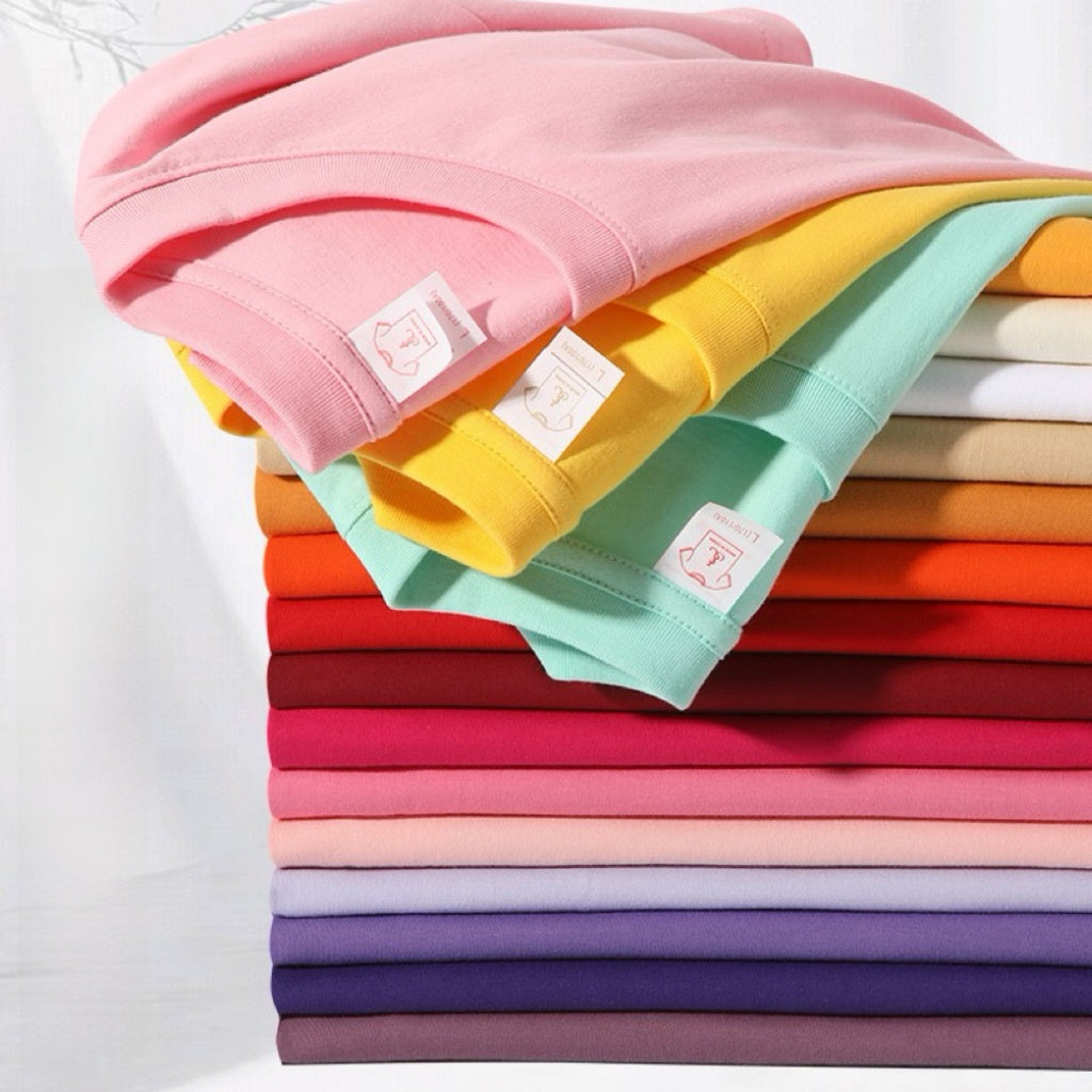 Pure cotton and combined Cottons  men' and women's T-shirt