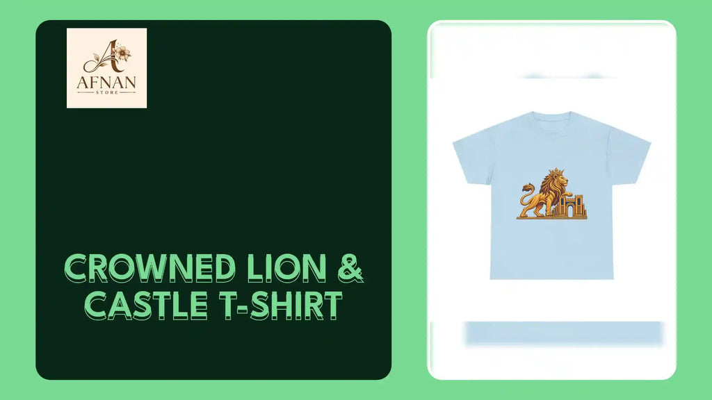 Crowned Lion &amp; Castle T-Shirt by@Outfy