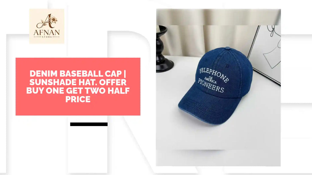 Denim Baseball Cap | Sunshade Hat. Offer buy one get two half price by@Outfy