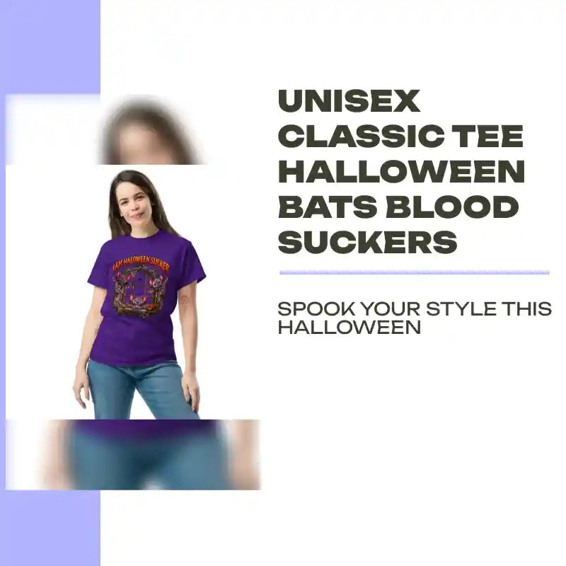 Unisex classic tee Halloween Bats blood suckers by@Outfy