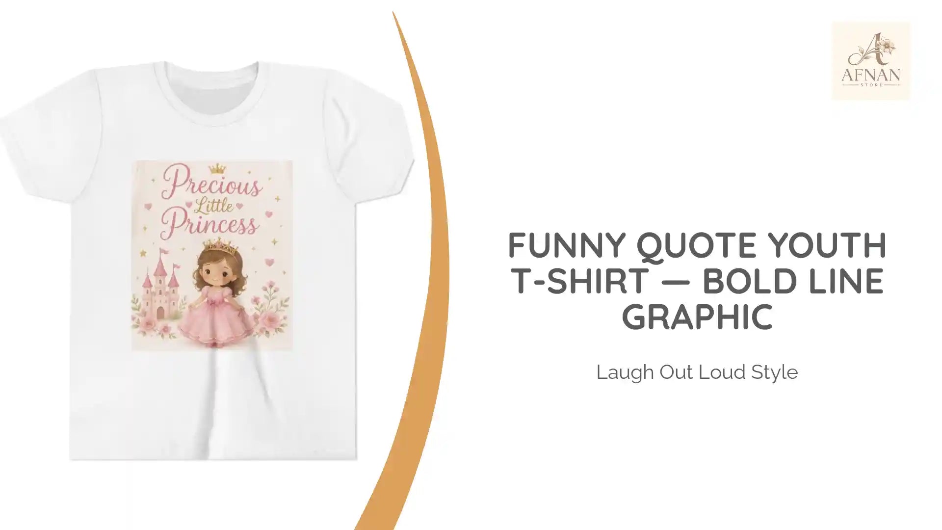 Funny Quote Youth T-Shirt &mdash; Bold Line Graphic by@Outfy