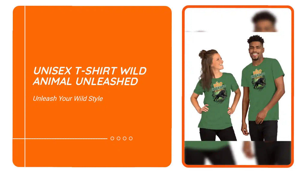 Unisex t-shirt wild animal unleashed by@Outfy