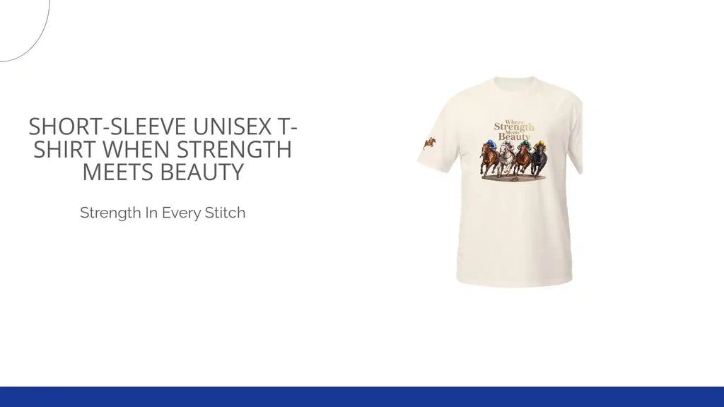 Short-Sleeve Unisex T-Shirt when strength meets beauty by@Outfy