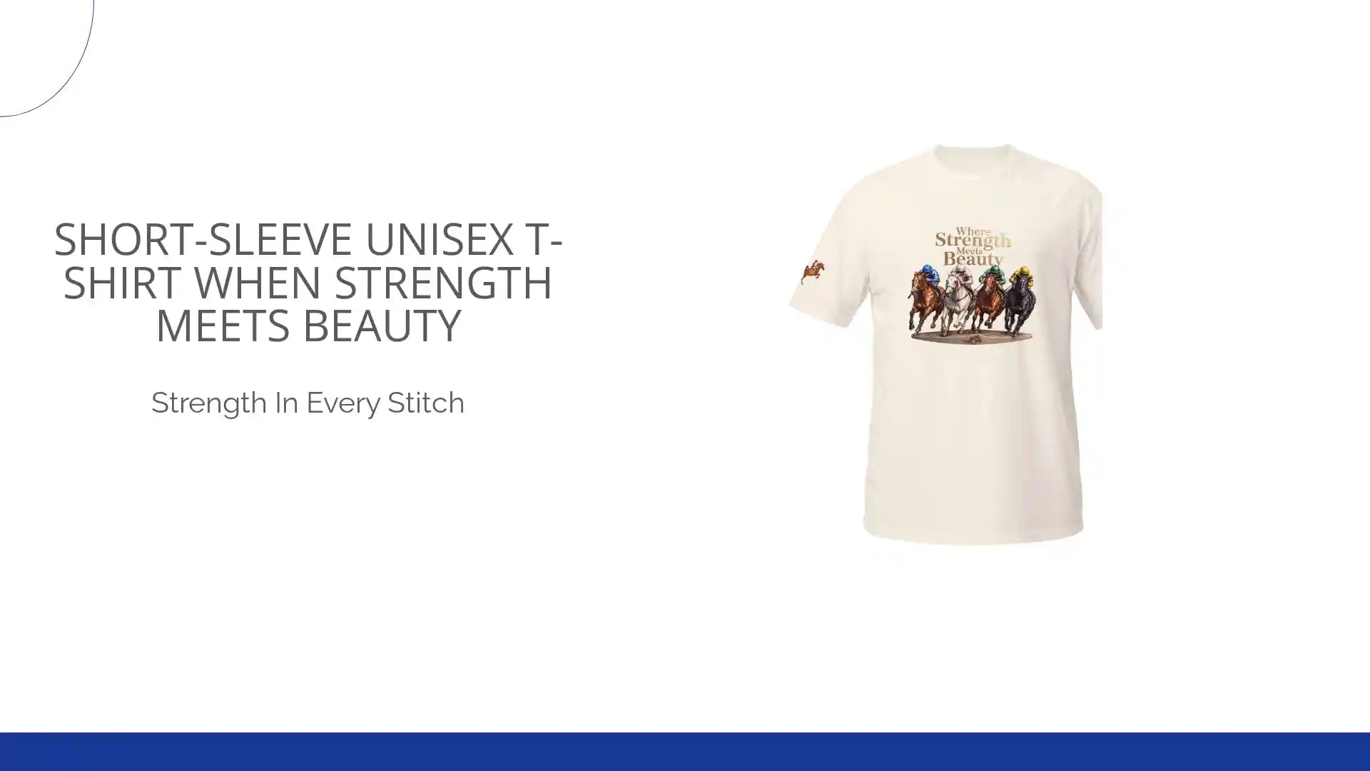 Short-Sleeve Unisex T-Shirt when strength meets beauty by@Outfy