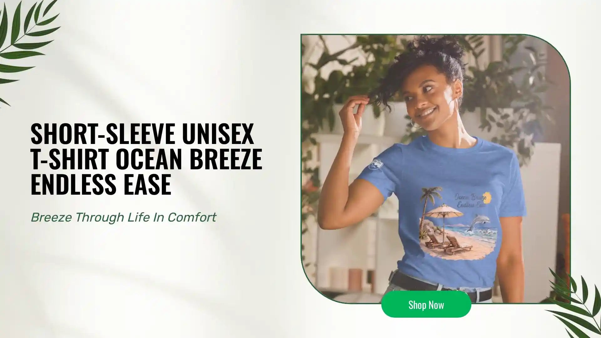 Short-Sleeve Unisex T-Shirt Ocean Breeze Endless ease by@Outfy