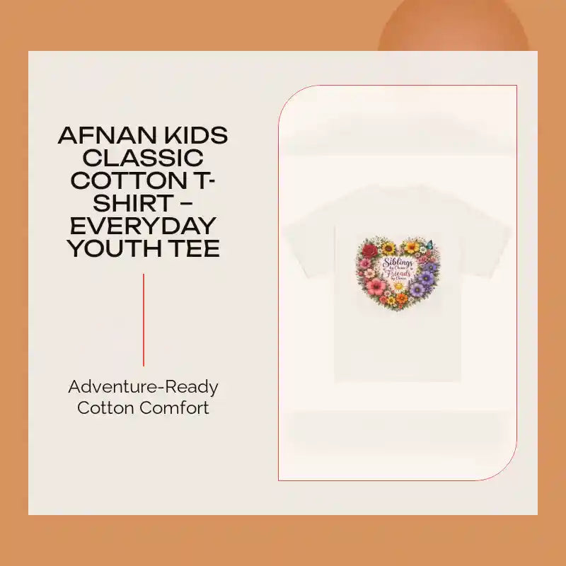 Afnan Kids Classic Cotton T-Shirt &ndash; Everyday Youth Tee by@Outfy
