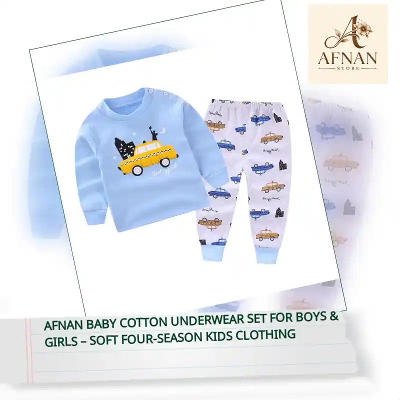 Afnan Baby Cotton Underwear Set for Boys &amp; Girls &ndash; Soft Four-Season Kids Clothing by@Outfy