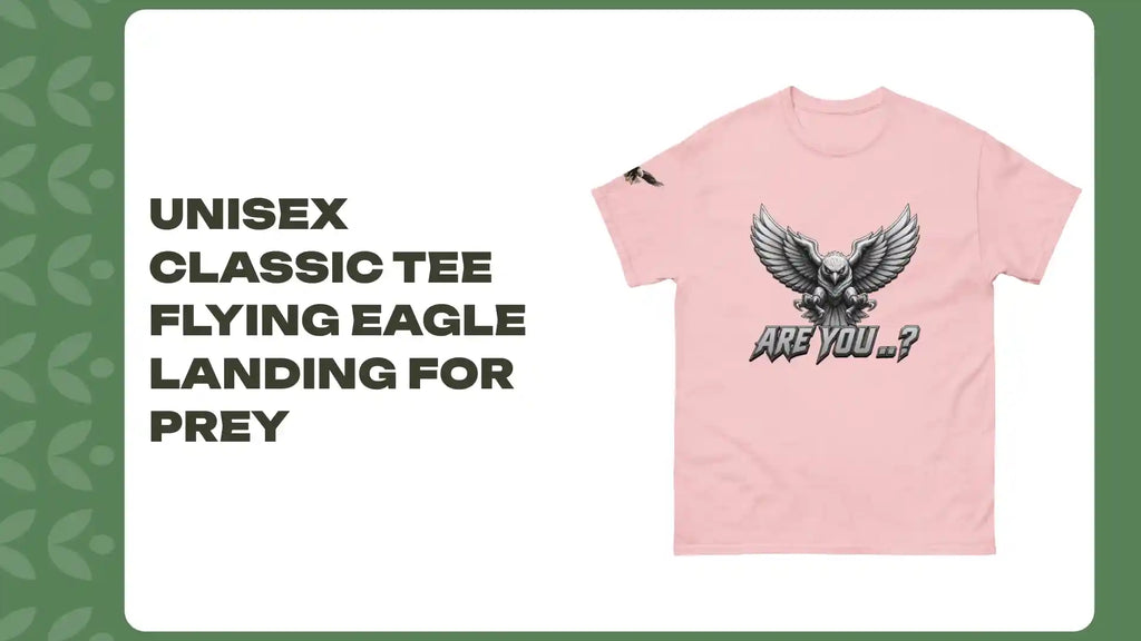 Unisex classic tee Flying Eagle landing for prey by@Outfy