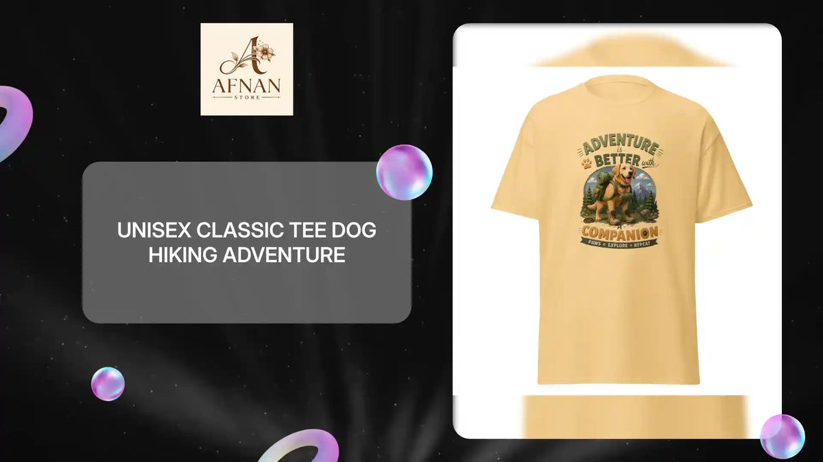 Unisex classic tee Dog Hiking adventure by@Outfy