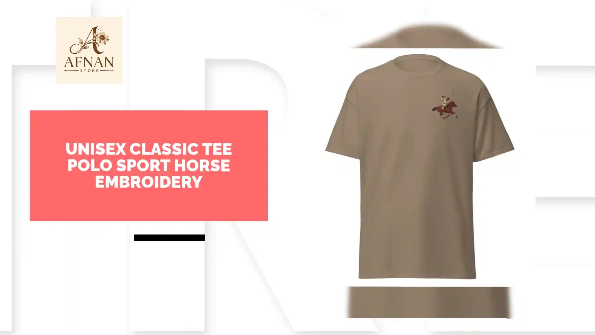 Unisex classic tee Polo sport Horse Embroidery by@Outfy