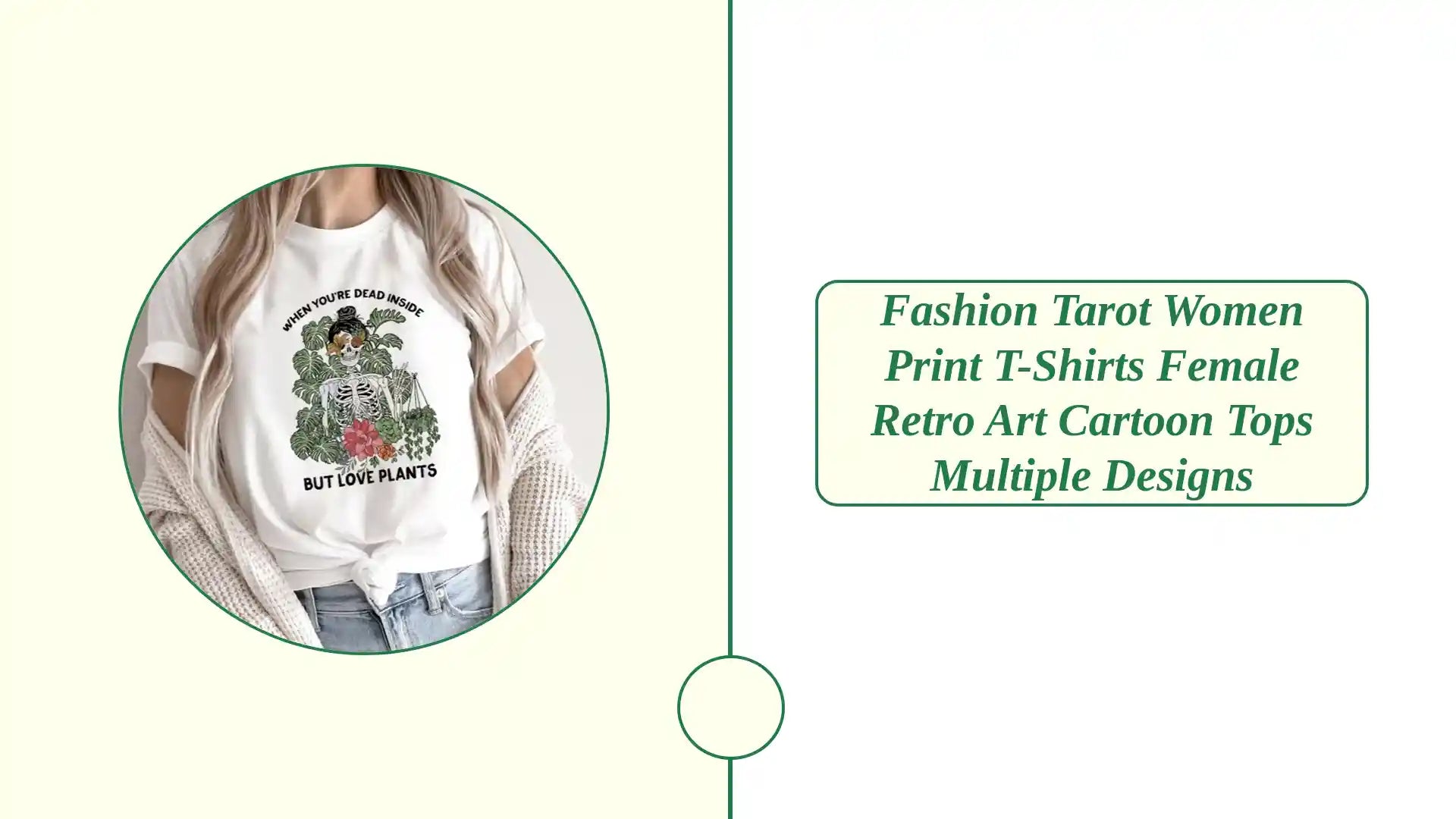 Fashion Tarot Women Print T-shirts Female Retro Art Cartoon Tops multiple designs by@Outfy