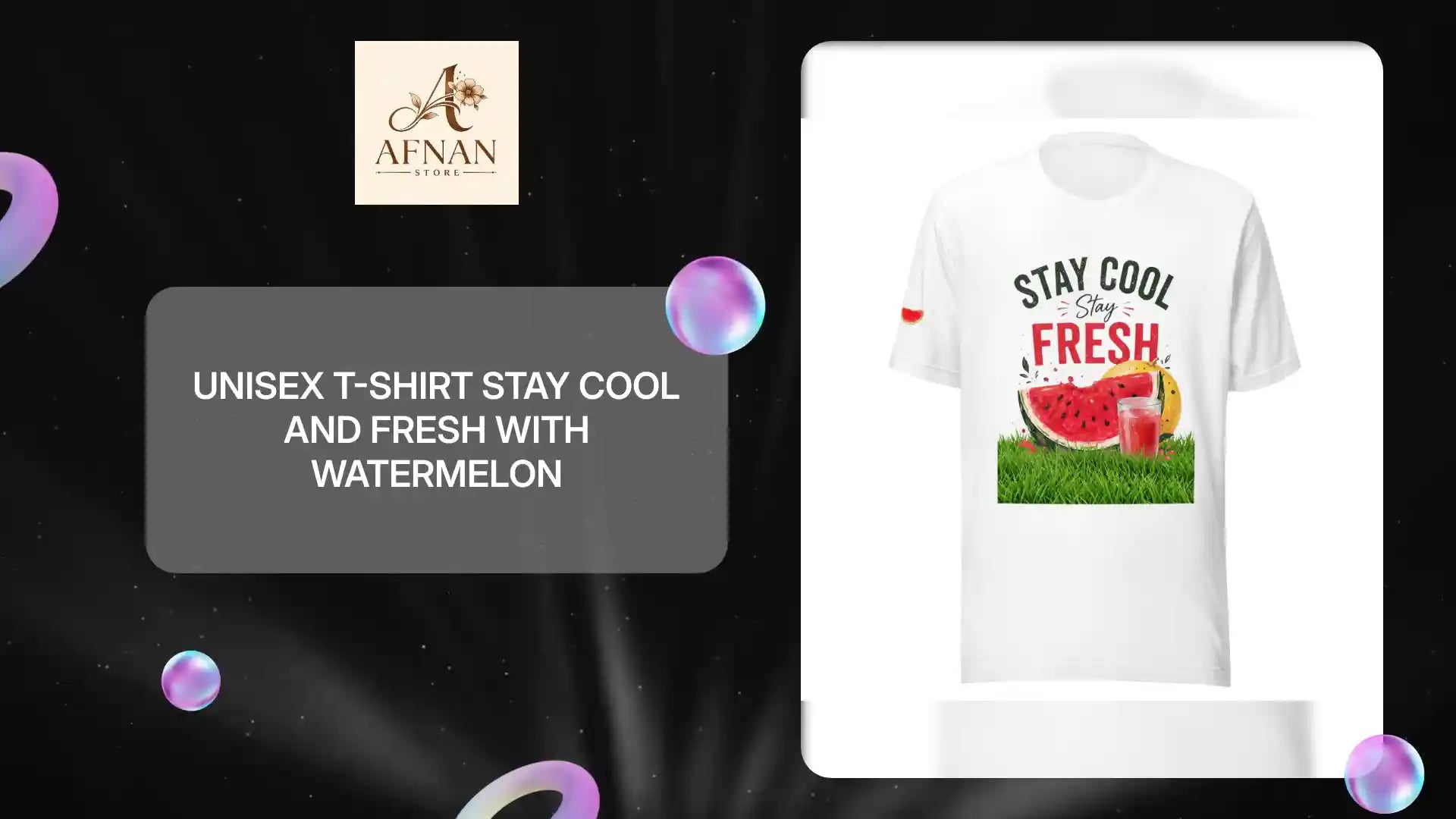 Unisex t-shirt stay cool and fresh with watermelon by@Outfy