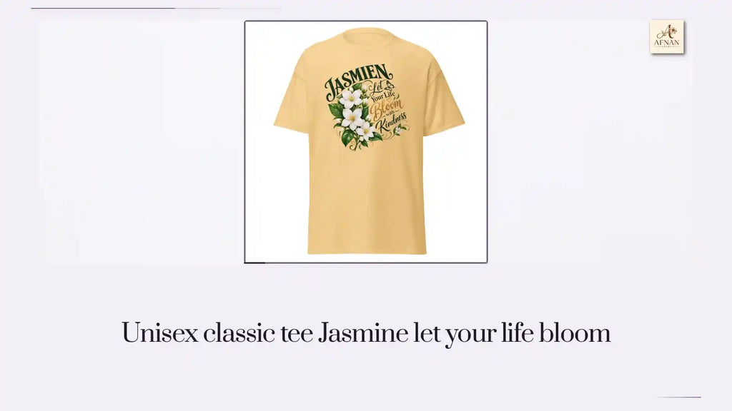 Unisex classic tee Jasmine let your life bloom by@Outfy
