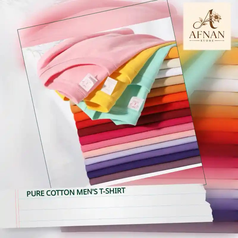 Pure cotton men's T-shirt by@Outfy