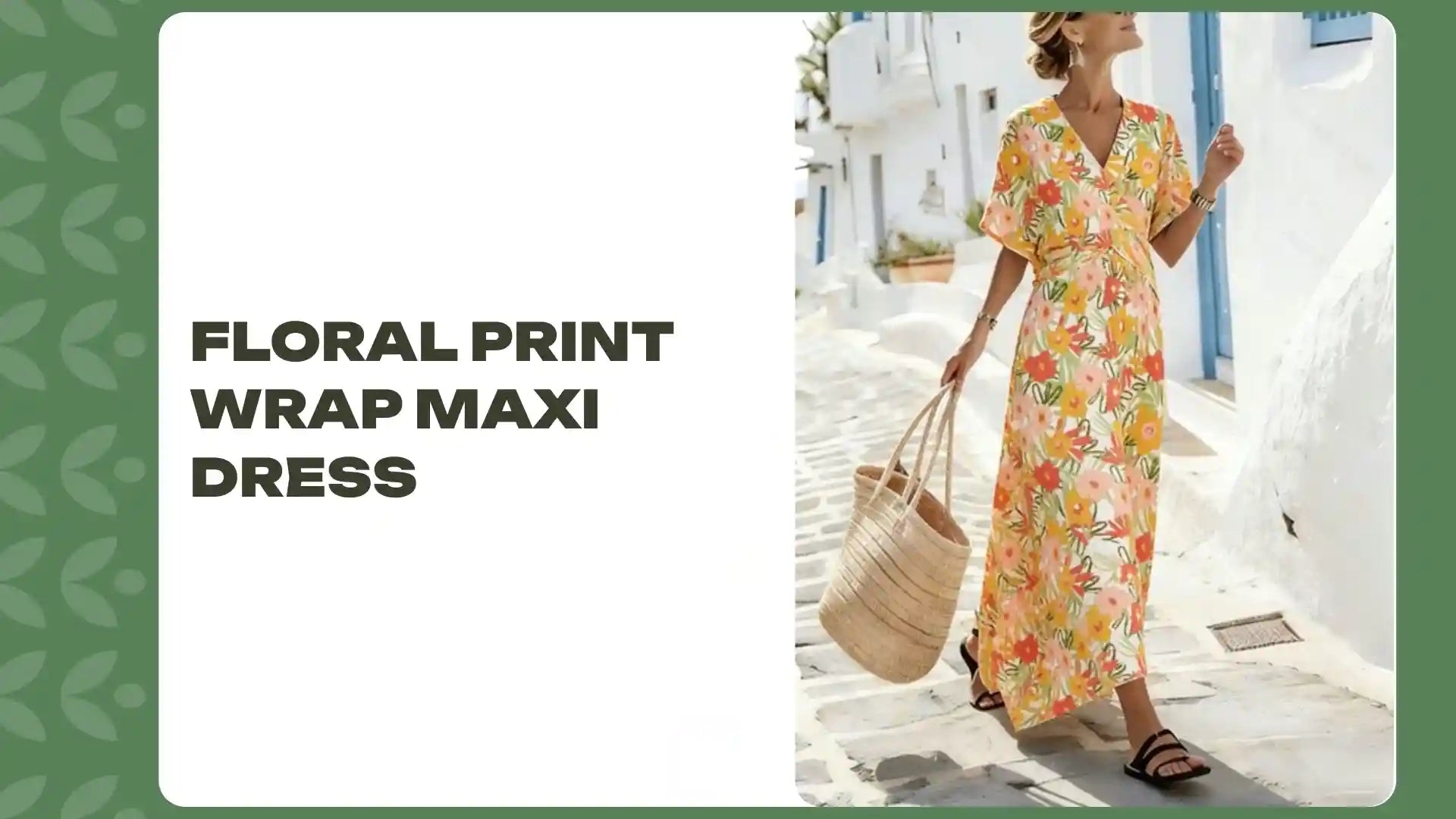 Floral Print Wrap Maxi Dress by@Outfy