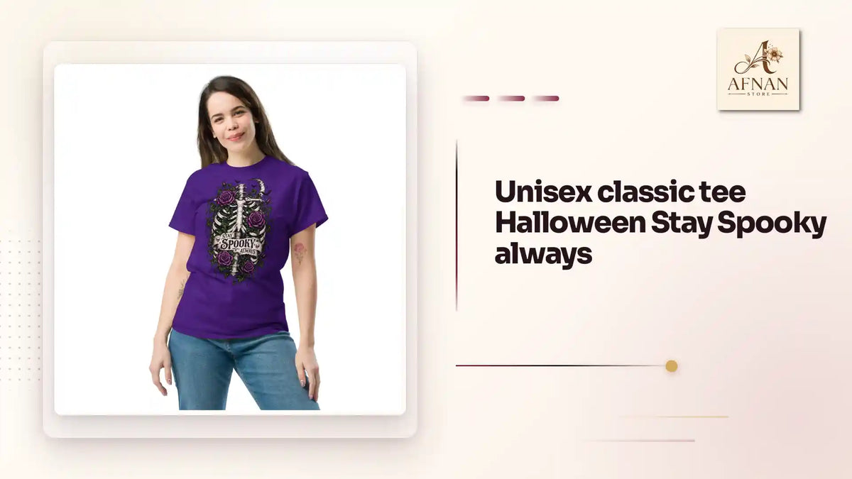 Unisex classic tee Halloween Stay Spooky always by@Outfy