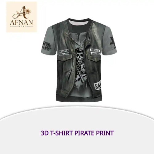 3D T-Shirt pirate print by@Outfy