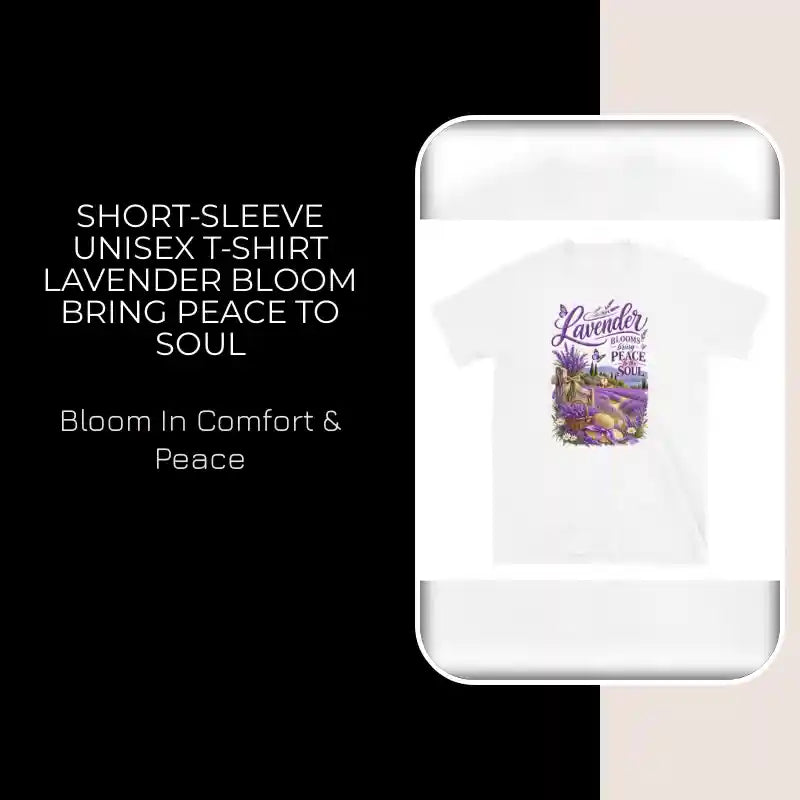 Short-Sleeve Unisex T-Shirt Lavender Bloom bring peace to Soul by@Outfy