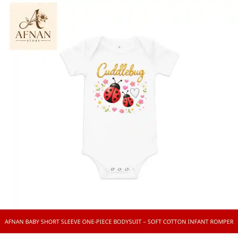 Afnan Baby Short Sleeve One-Piece Bodysuit &ndash; Soft Cotton Infant Romper by@Outfy