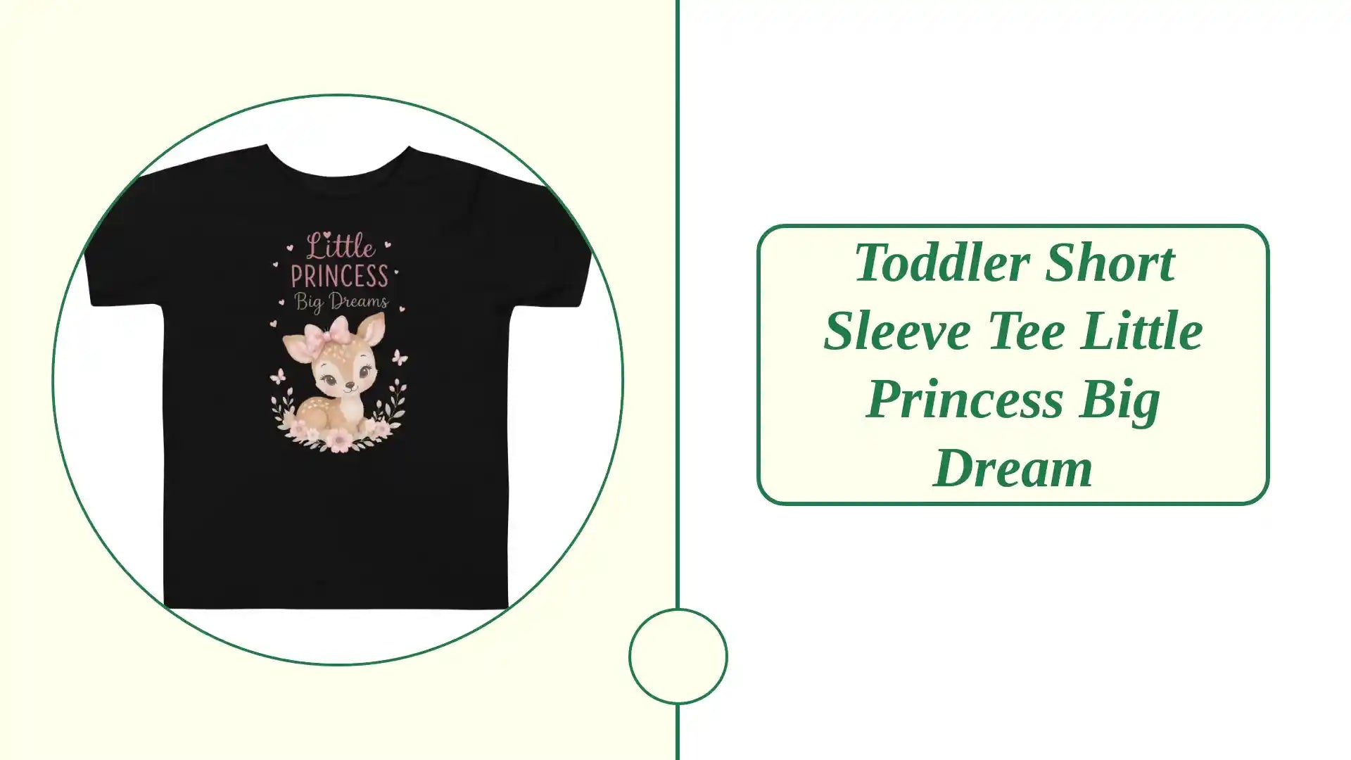 Toddler Short Sleeve Tee Little Princess big dream by@Outfy
