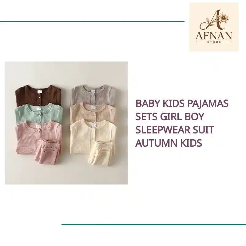 Baby Kids Pajamas Sets Girl Boy Sleepwear Suit Autumn Kids by@Outfy
