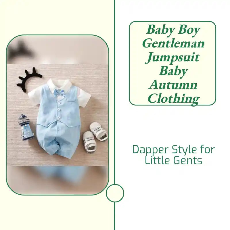 Baby Boy Gentleman Jumpsuit Baby Autumn Clothing by@Outfy
