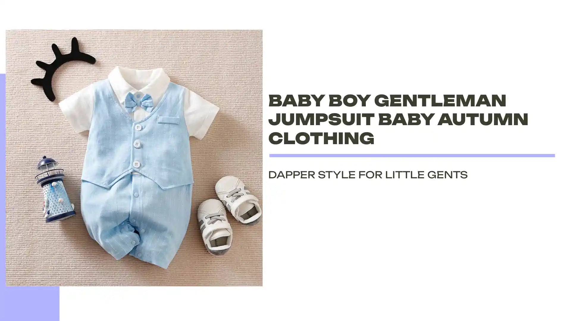 Baby Boy Gentleman Jumpsuit Baby Autumn Clothing by@Outfy