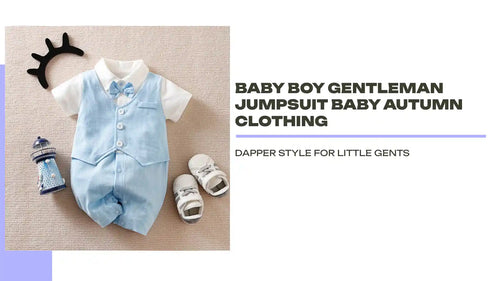 Baby Boy Gentleman Jumpsuit Baby Autumn Clothing by@Outfy